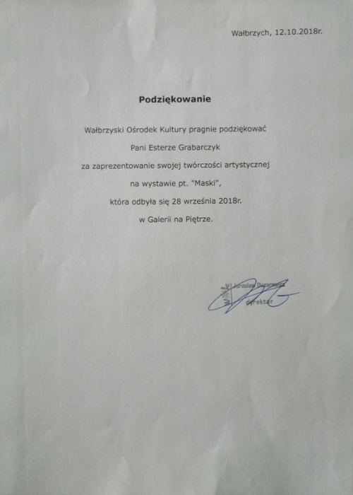 certyfikaty Estera Grabarczyk