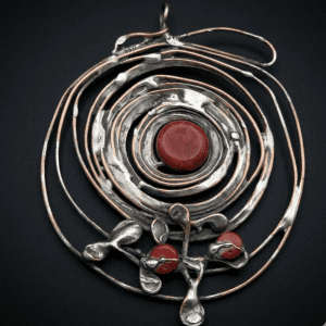 Artystyczny Wisior „Spiralna Dusza” – Unikatowa Biżuteria Ręcznie Robiona